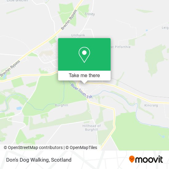 Don's Dog Walking map