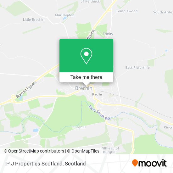 P J Properties Scotland map