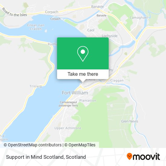 Support in Mind Scotland map