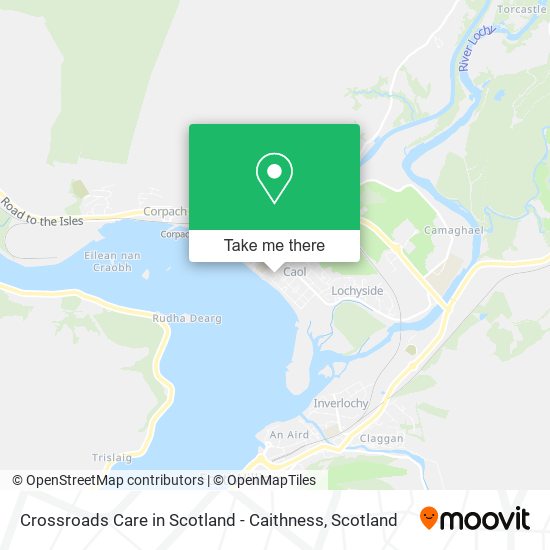 Crossroads Care in Scotland - Caithness map