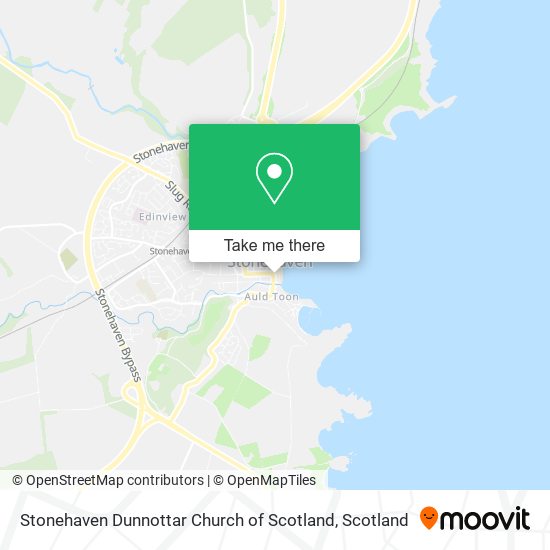 Stonehaven Dunnottar Church of Scotland map