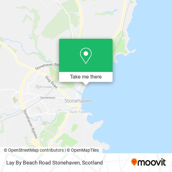 Lay By Beach Road Stonehaven map