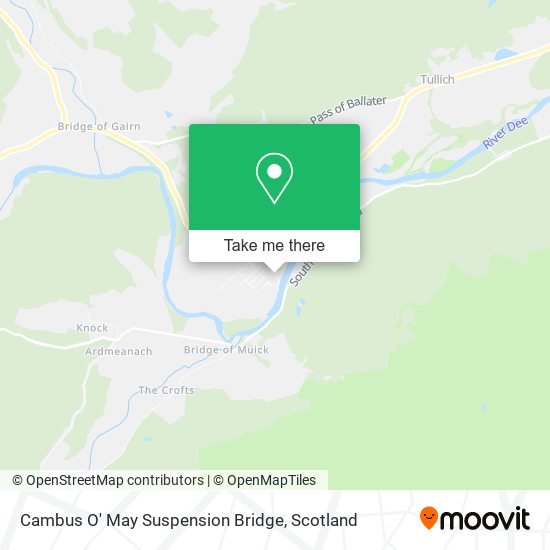 Cambus O' May Suspension Bridge map