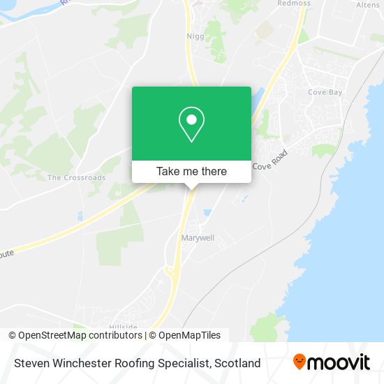 Steven Winchester Roofing Specialist map