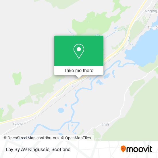 Lay By A9 Kingussie map