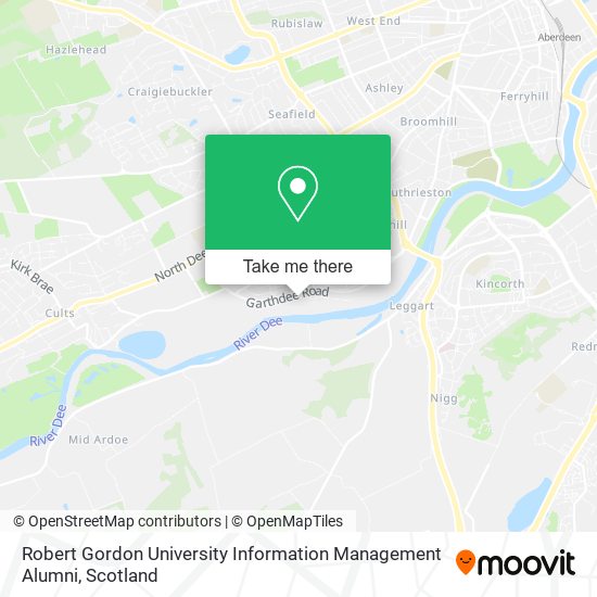 Robert Gordon University Information Management Alumni map
