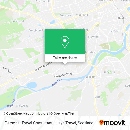 Personal Travel Consultant - Hays Travel map