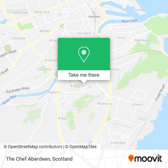 The Chef Aberdeen map
