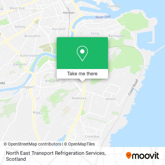 North East Transport Refrigeration Services map