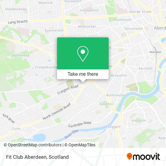 Fit Club Aberdeen map