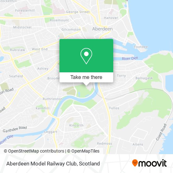 Aberdeen Model Railway Club map