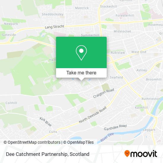 Dee Catchment Partnership map