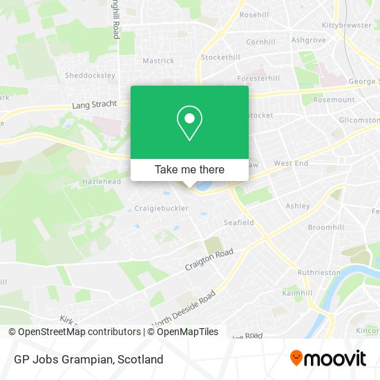 GP Jobs Grampian map