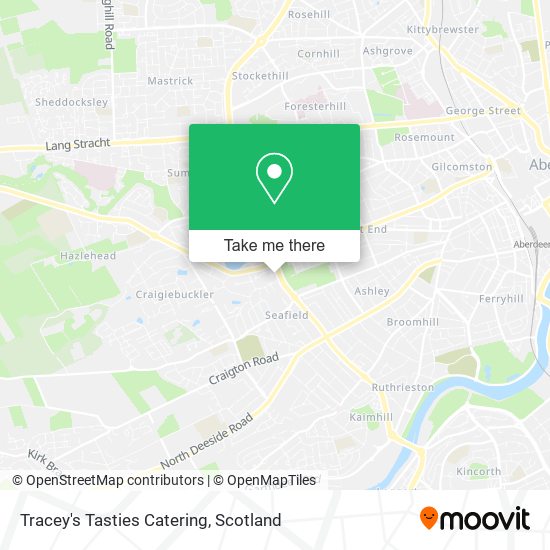 Tracey's Tasties Catering map