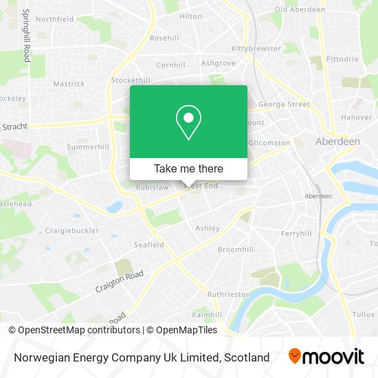 Norwegian Energy Company Uk Limited map