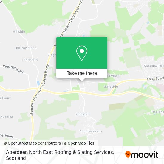 Aberdeen North East Roofing & Slating Services map