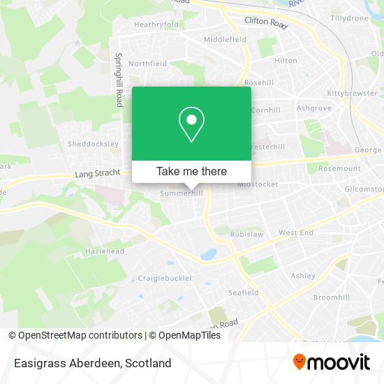 Easigrass Aberdeen map