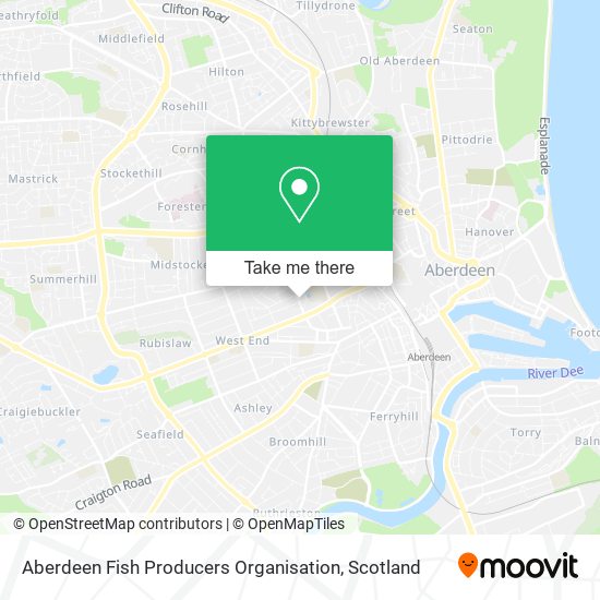 Aberdeen Fish Producers Organisation map