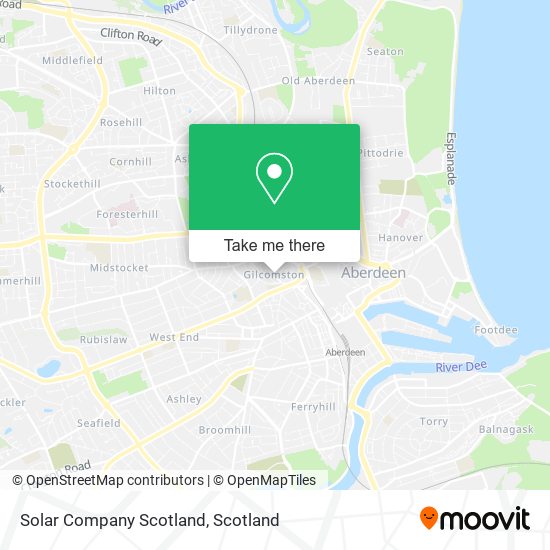 Solar Company Scotland map