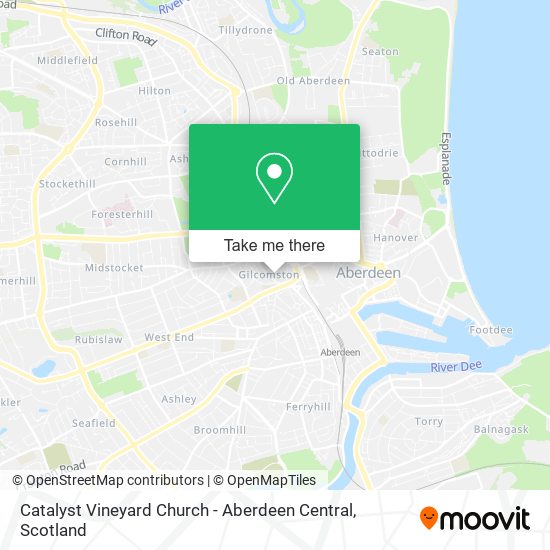 Catalyst Vineyard Church - Aberdeen Central map