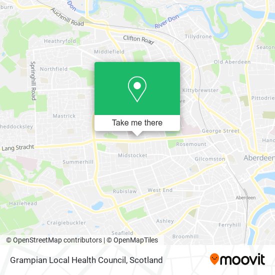 Grampian Local Health Council map