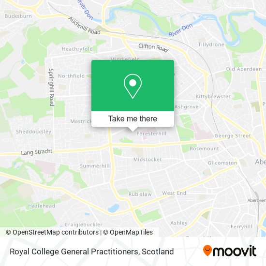 Royal College General Practitioners map