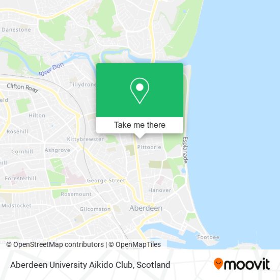 Aberdeen University Aikido Club map
