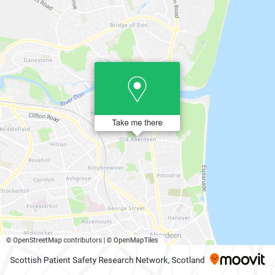 Scottish Patient Safety Research Network map