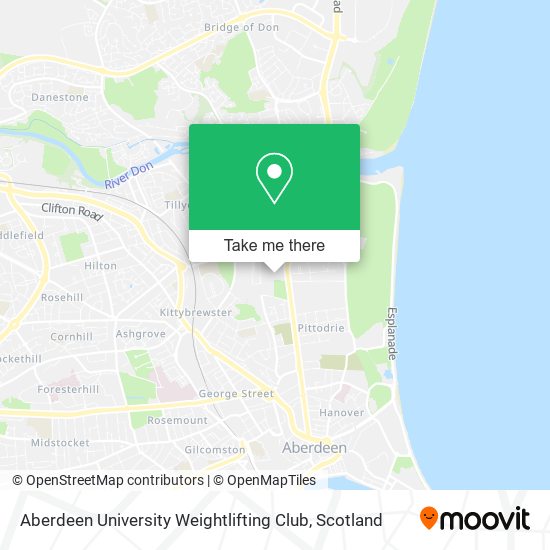 Aberdeen University Weightlifting Club map