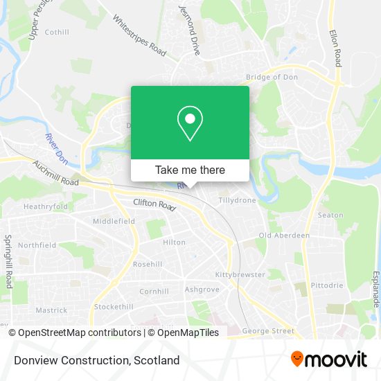 Donview Construction map