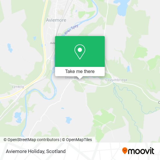 Aviemore Holiday map