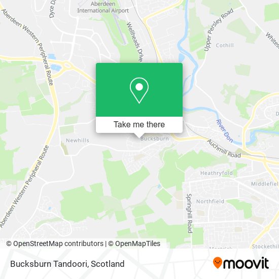 Bucksburn Tandoori map
