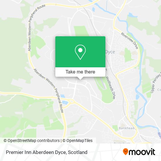 Premier Inn Aberdeen Dyce map