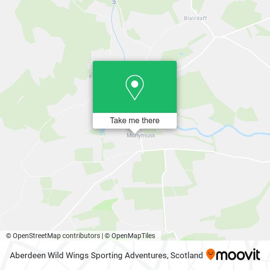 Aberdeen Wild Wings Sporting Adventures map