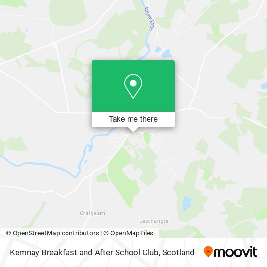 Kemnay Breakfast and After School Club map