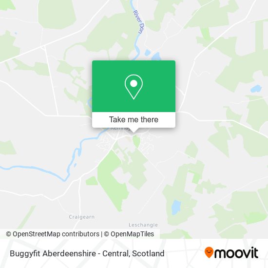 Buggyfit Aberdeenshire - Central map