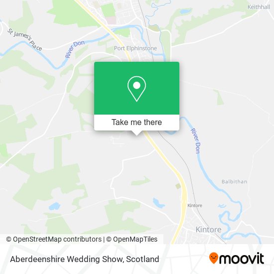 Aberdeenshire Wedding Show map
