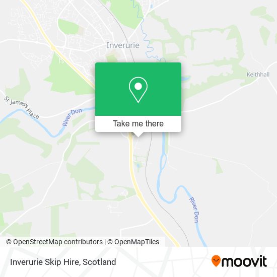 Inverurie Skip Hire map