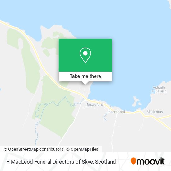 F. MacLeod Funeral Directors of Skye map