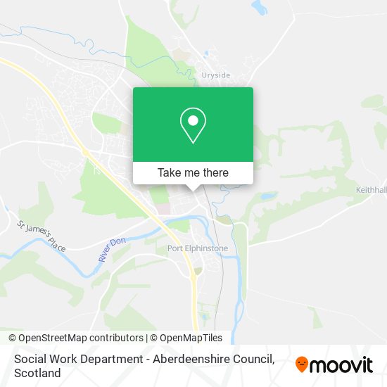 Social Work Department - Aberdeenshire Council map