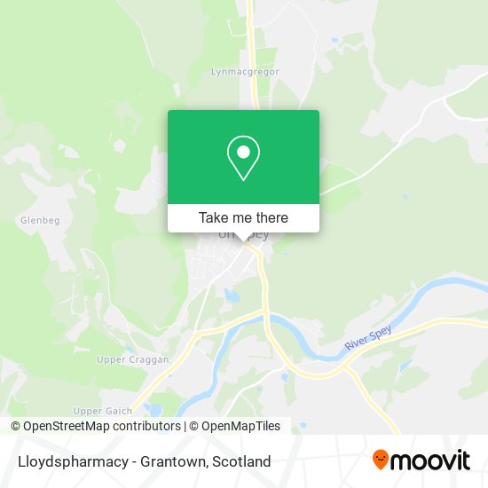 Lloydspharmacy - Grantown map