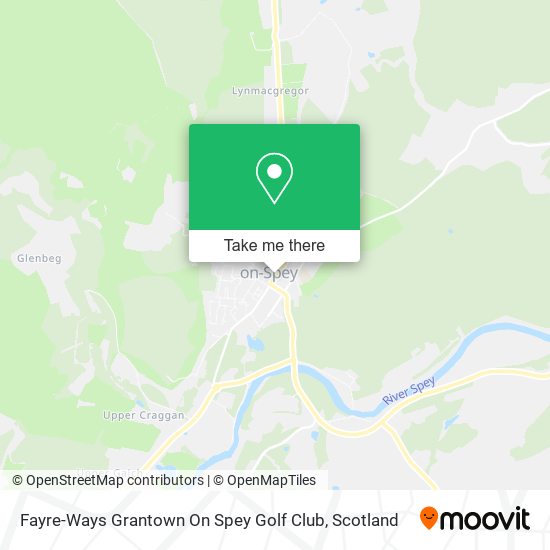 Fayre-Ways Grantown On Spey Golf Club map