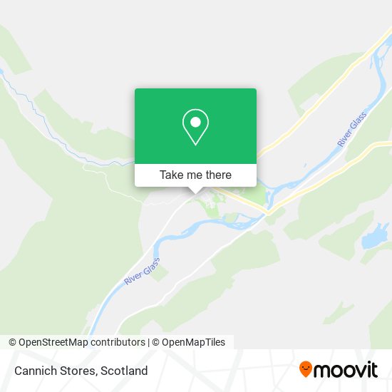 Cannich Stores map