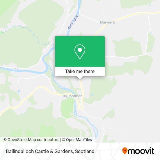 Ballindalloch Castle & Gardens map