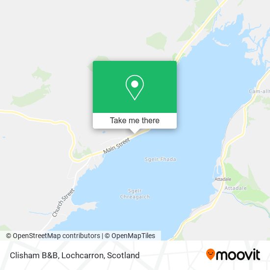 Clisham B&B, Lochcarron map