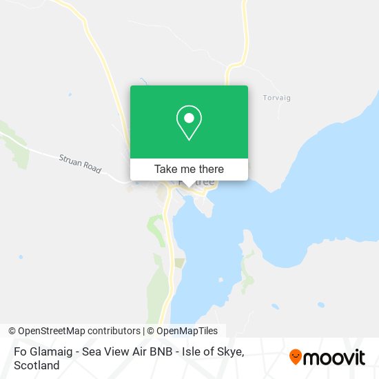 Fo Glamaig - Sea View Air BNB - Isle of Skye map