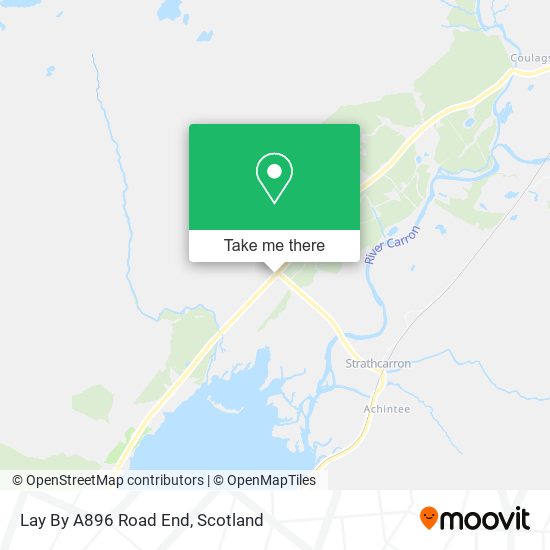 Lay By A896 Road End map