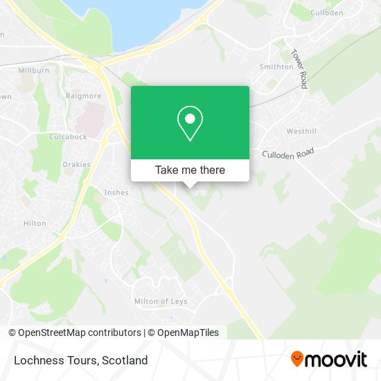 Lochness Tours map