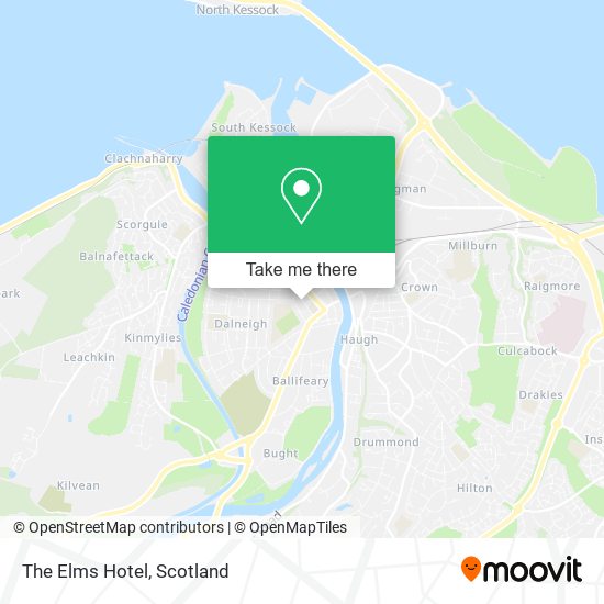 The Elms Hotel map