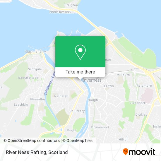 River Ness Rafting map